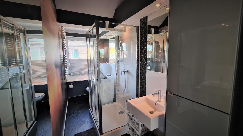 Kúpeľňa v ubytovaní Apartamenty Ekslibris