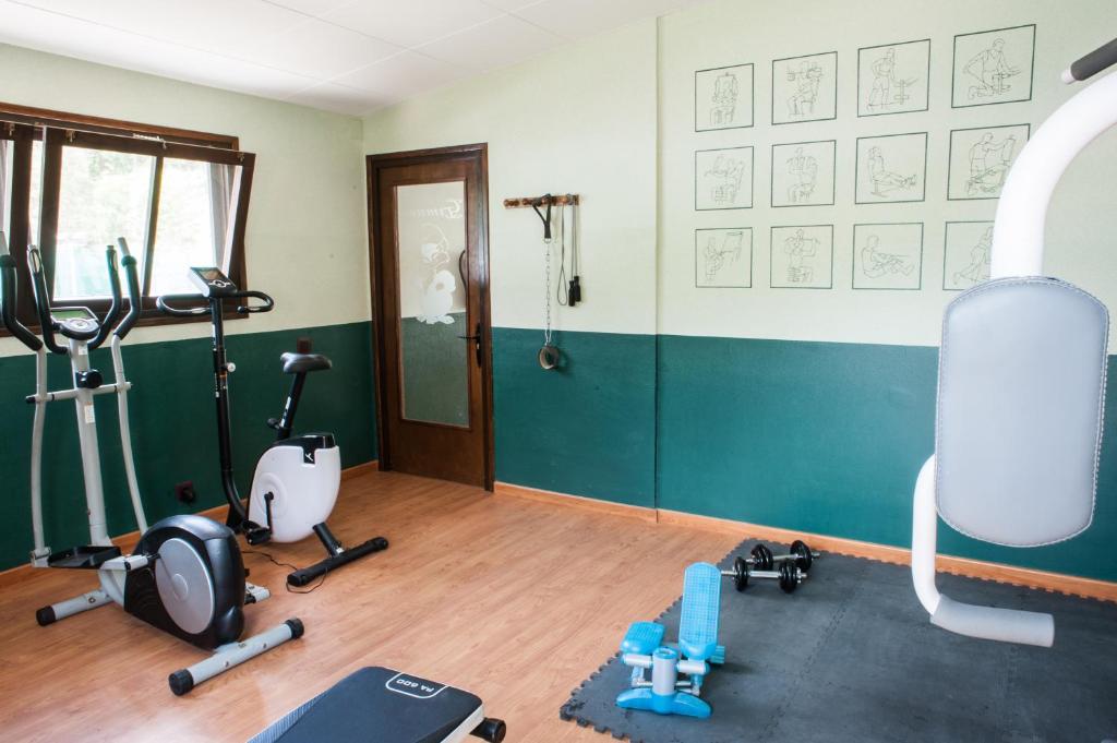 Fitness centrum a/nebo fitness zařízení v ubytování Mas La Riera