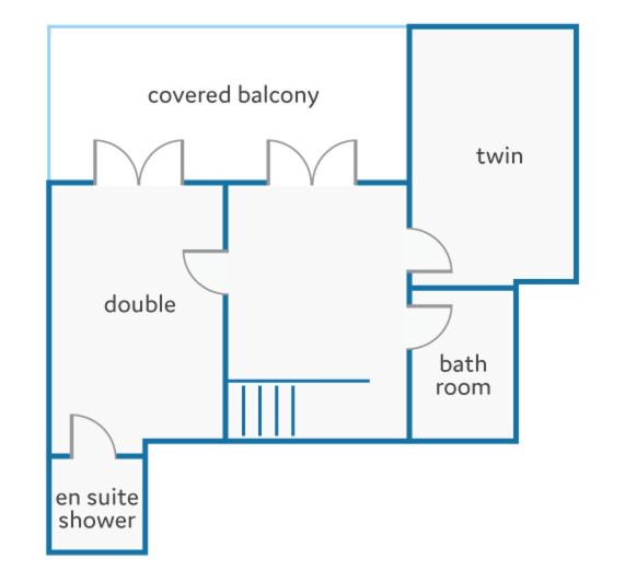 The floor plan of Villa Kerasia House by Villa Plus