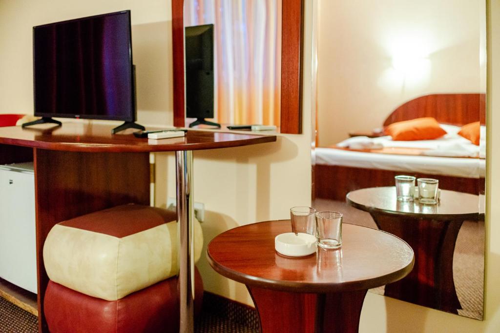 Postel nebo postele na pokoji v ubytování Hotel Giulia