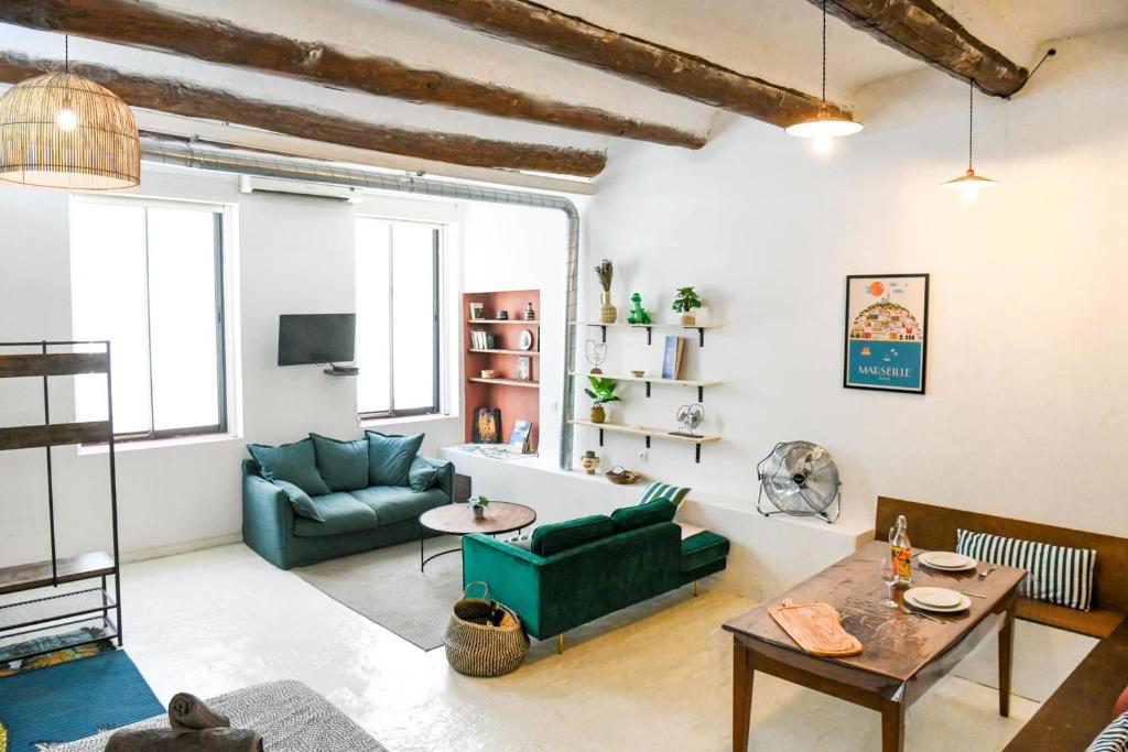 Posedenie v ubytovaní Le Fortia II - Appartement Vieux-Port