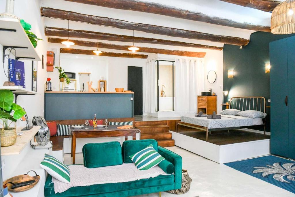 Posteľ alebo postele v izbe v ubytovaní Le Fortia II - Appartement Vieux-Port
