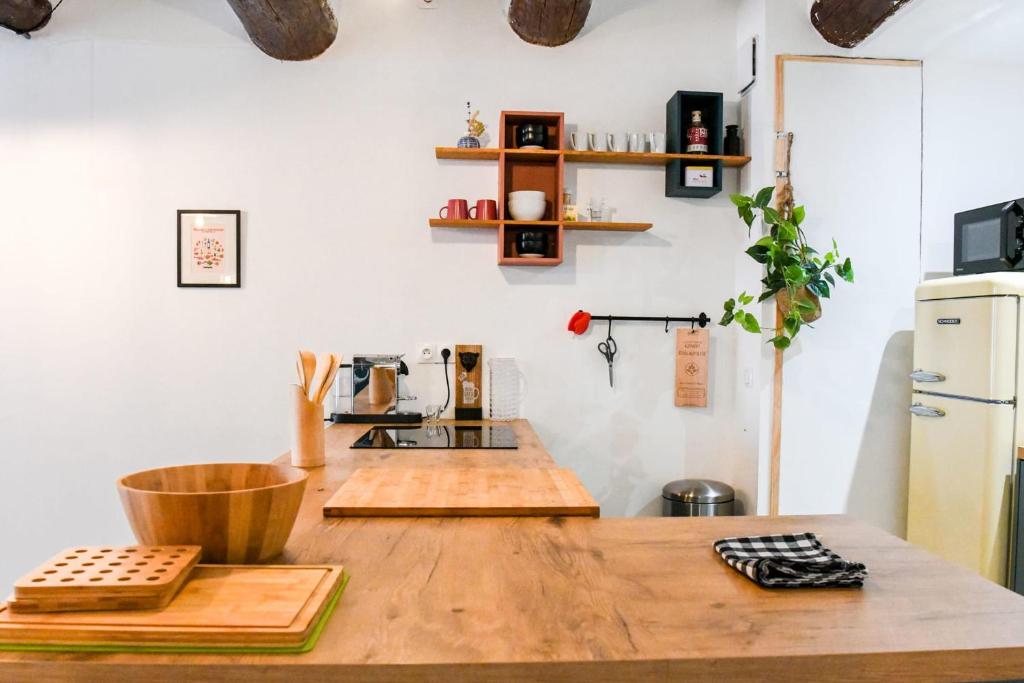 Kuchyňa alebo kuchynka v ubytovaní Le Fortia II - Appartement Vieux-Port