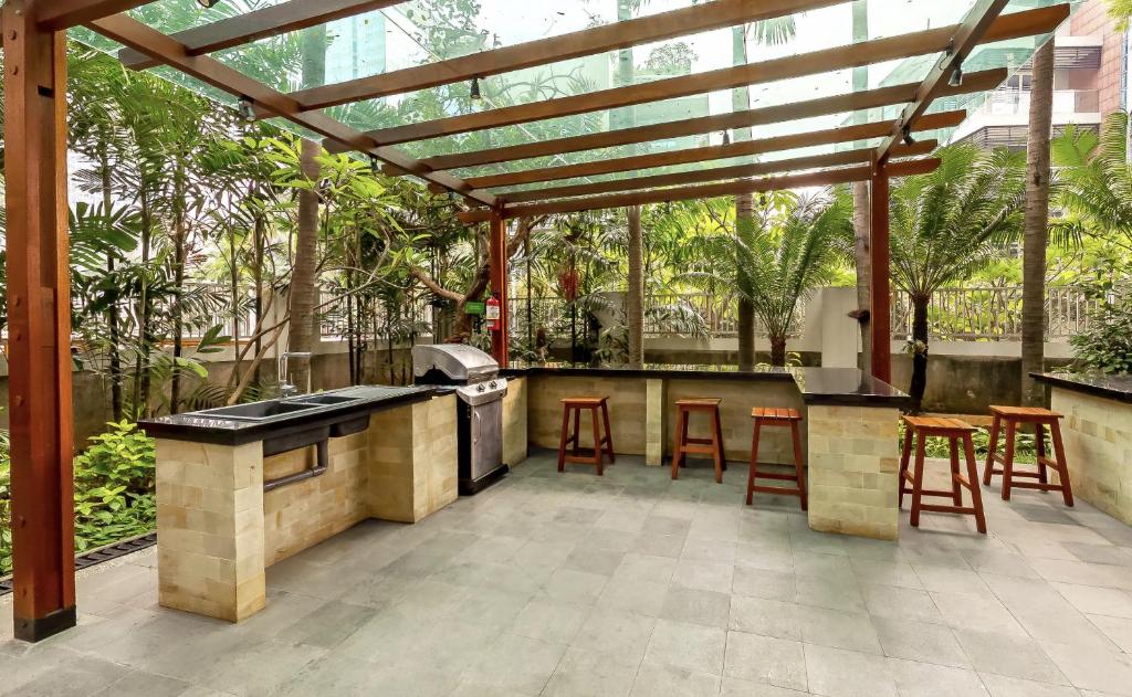 Balkón nebo terasa v ubytování Fraser Residence Sudirman Jakarta
