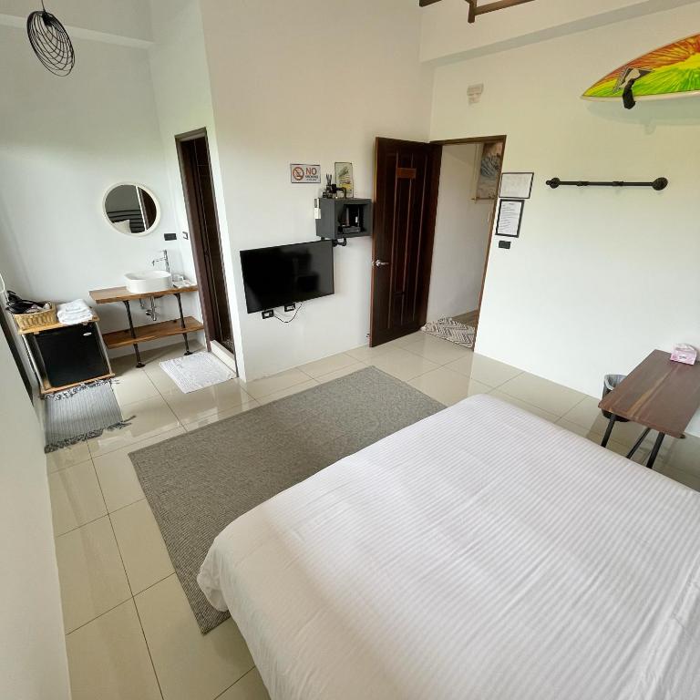 TV a/nebo společenská místnost v ubytování Imanuel Surfing B&B No 2