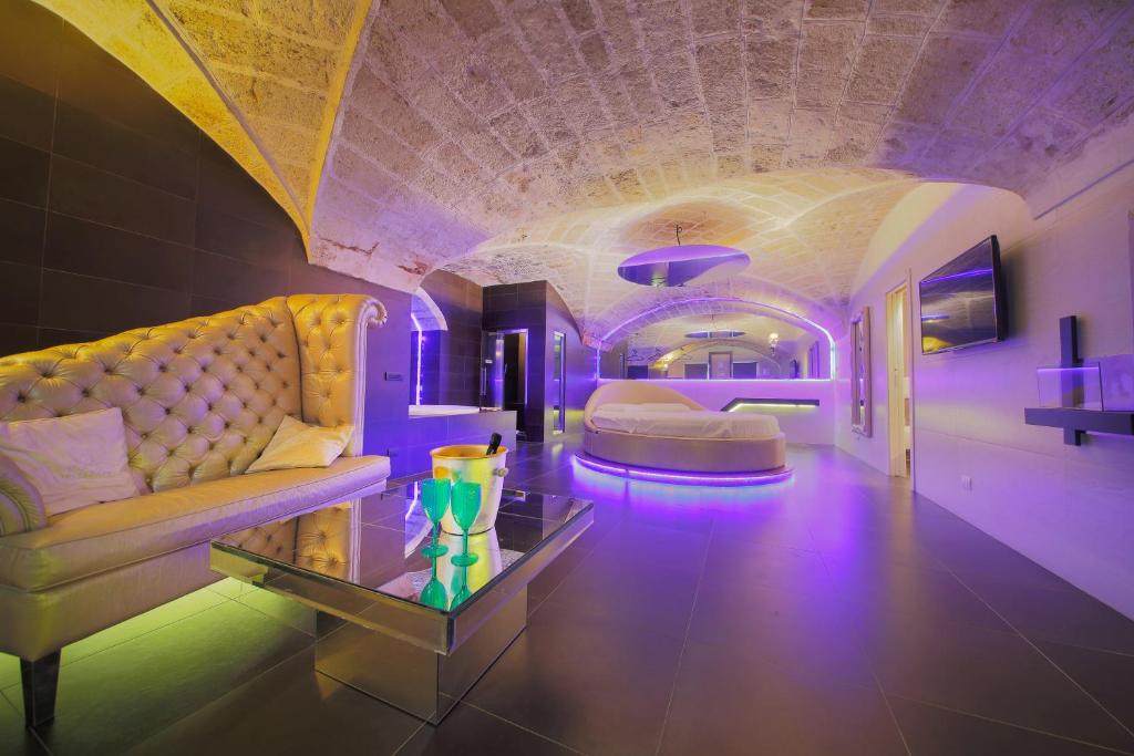 Posezení v ubytování Cleros Sky Lounge