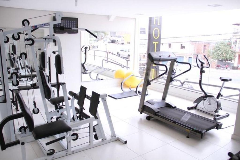 Fitness centrum a/nebo fitness zařízení v ubytování Hotel Portal Premium
