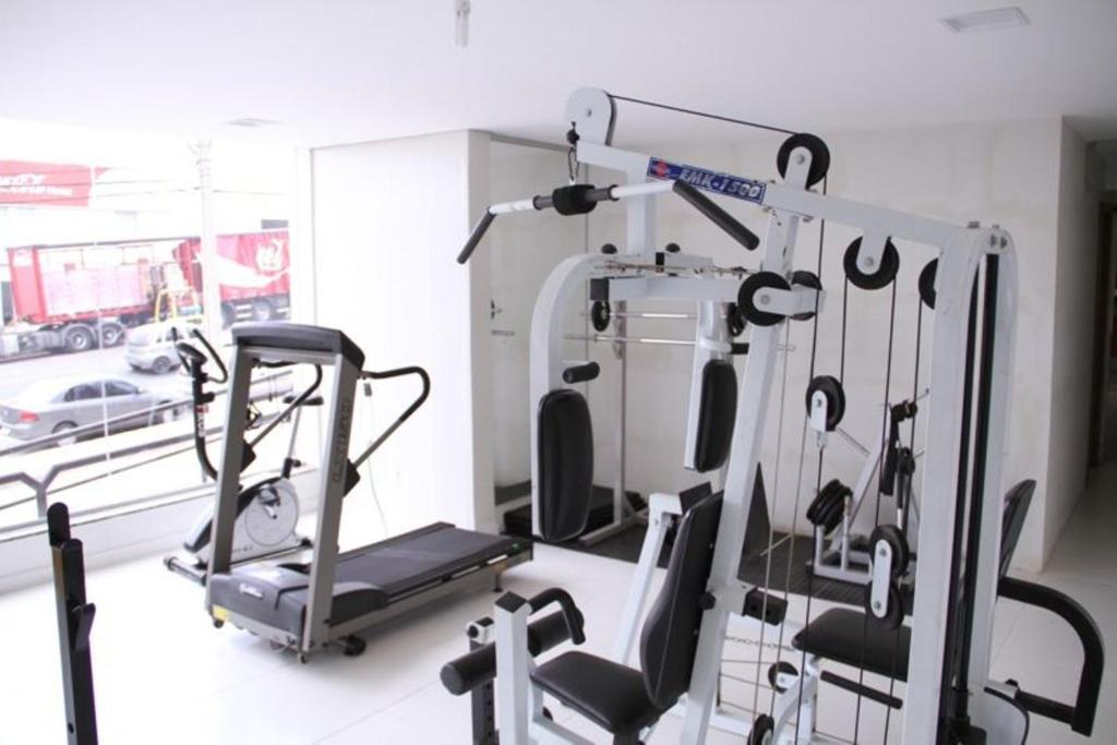 Fitness centrum a/nebo fitness zařízení v ubytování Hotel Portal Premium