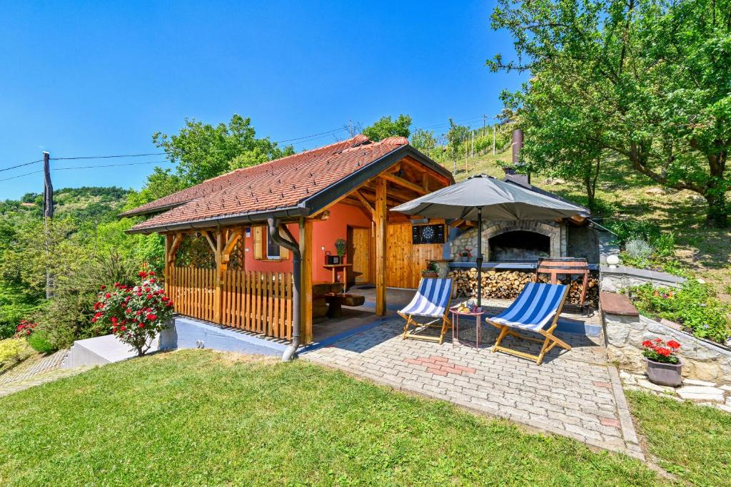 Zahrada ubytování Kuca za odmor Hiza i Vila