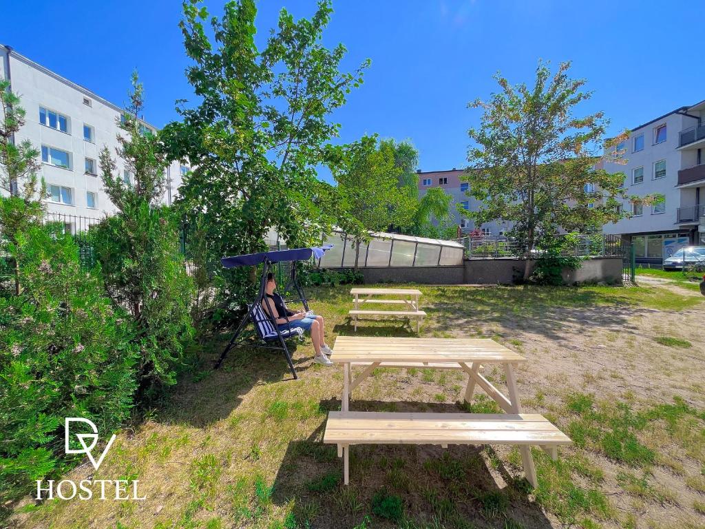 Vonkajšia záhrada v ubytovaní Hostel DV Morski - z prywatnymi łazienkami