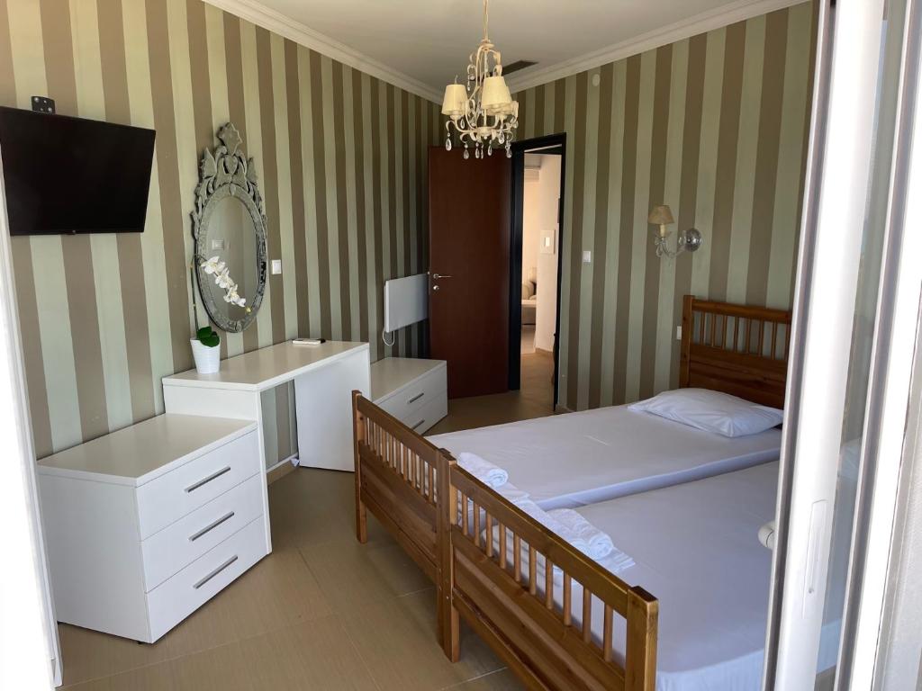 Letto o letti in una camera di Plaza Hotel