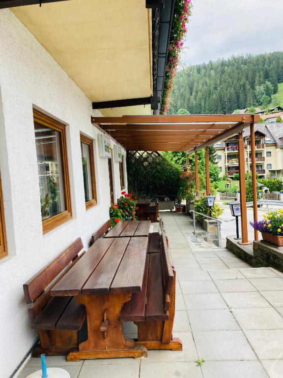 Balkón nebo terasa v ubytování Moserwirt Pension