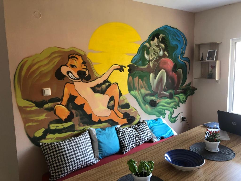 Posezení v ubytování Hakuna Matata Guest House