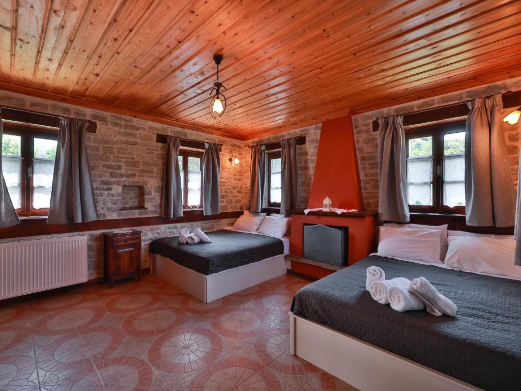 Postel nebo postele na pokoji v ubytování Agriogido - Rupicapra Villas