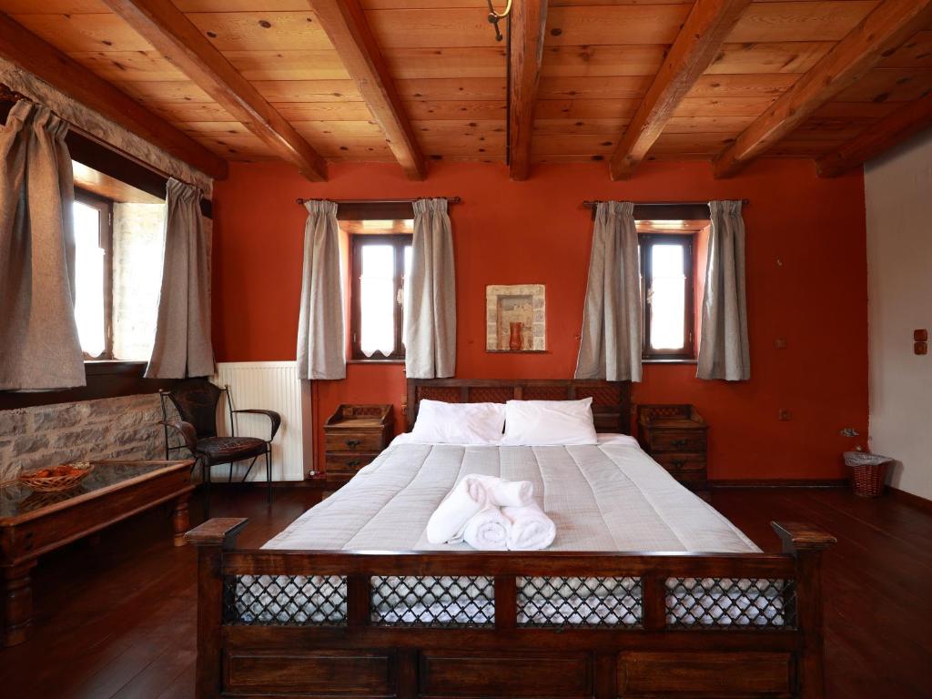 Postel nebo postele na pokoji v ubytování Agriogido - Rupicapra Villas