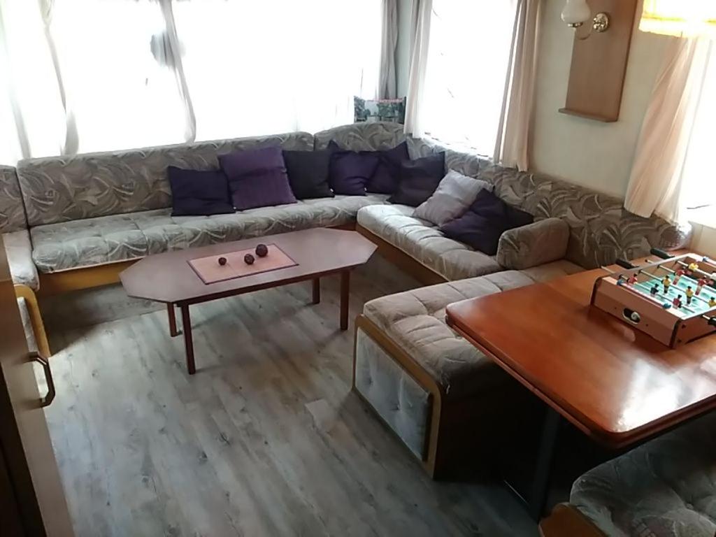 Posezení v ubytování Mobilní dům U Goldy