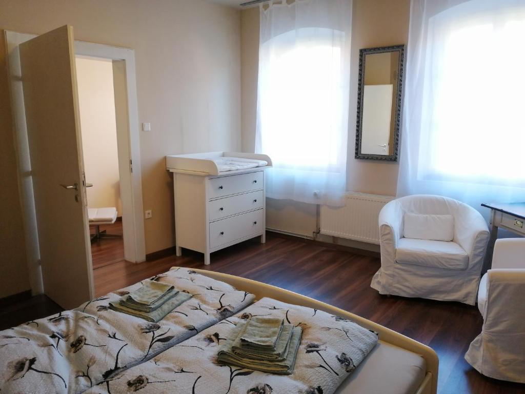 Posezení v ubytování Ferienhaus Heideck
