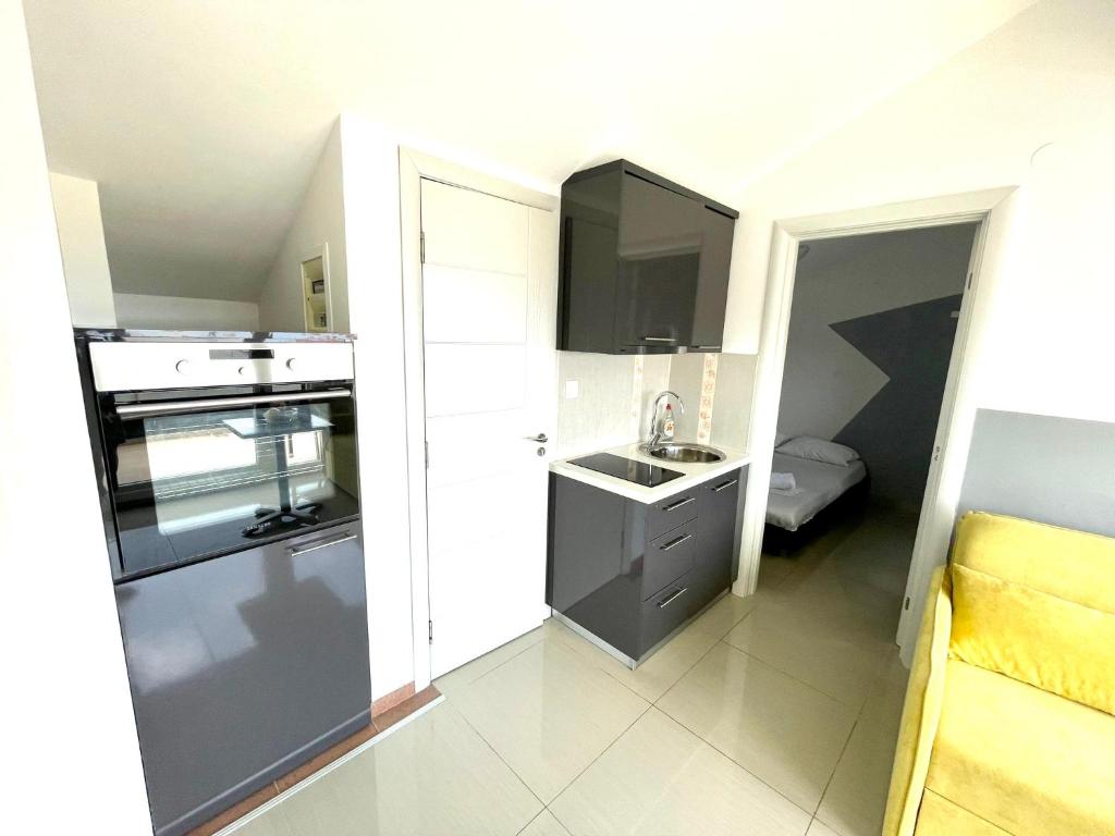 Kuchyň nebo kuchyňský kout v ubytování Vip Villa Tina