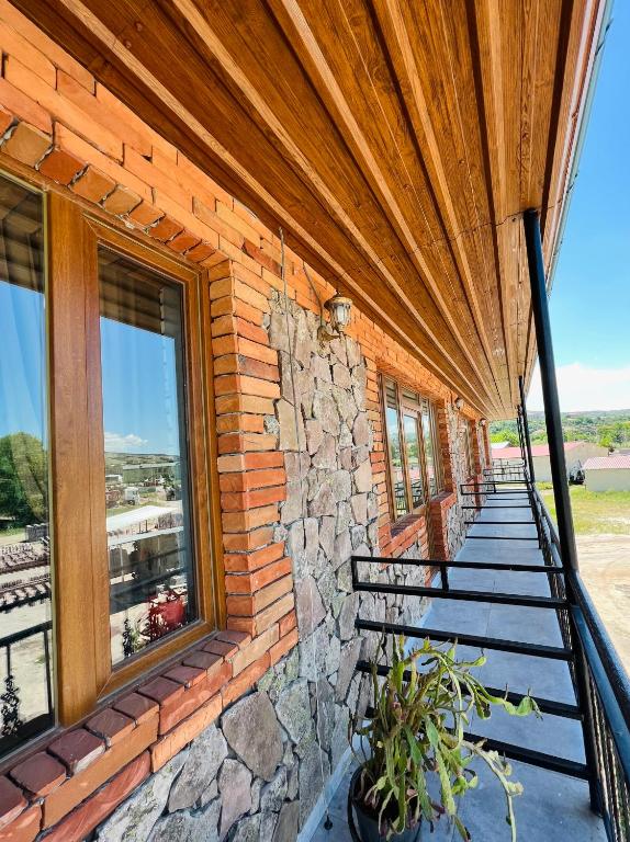 Balkón nebo terasa v ubytování Art Palace