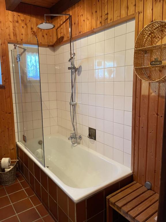 A bathroom at Ferienhaus Regeneration bayerischer Wald