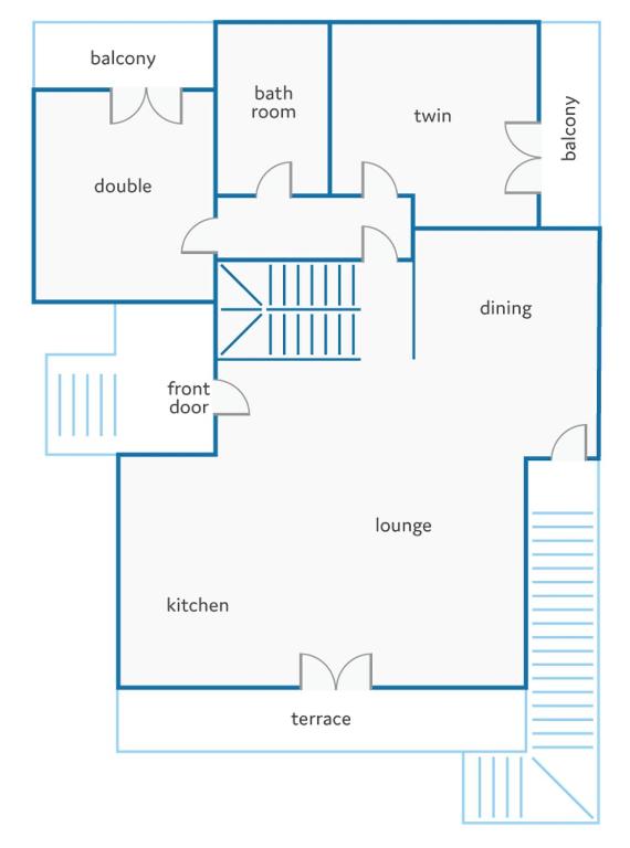 Plán poschodí v ubytovaní Villa Margarita Exi by Villa Plus