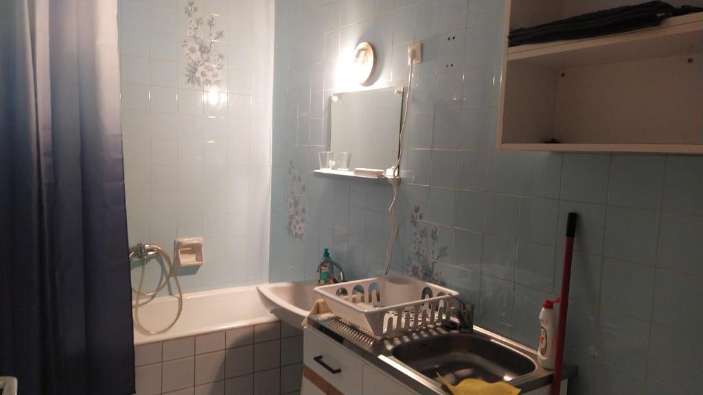 Kuchyň nebo kuchyňský kout v ubytování Tulipán Vendégház