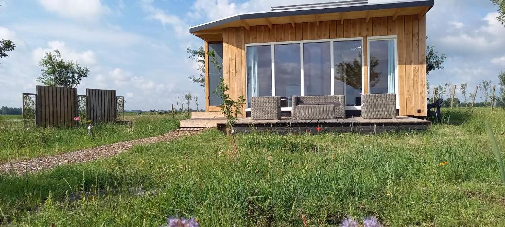 Zahrada ubytování Tiny house het Polderhuisje