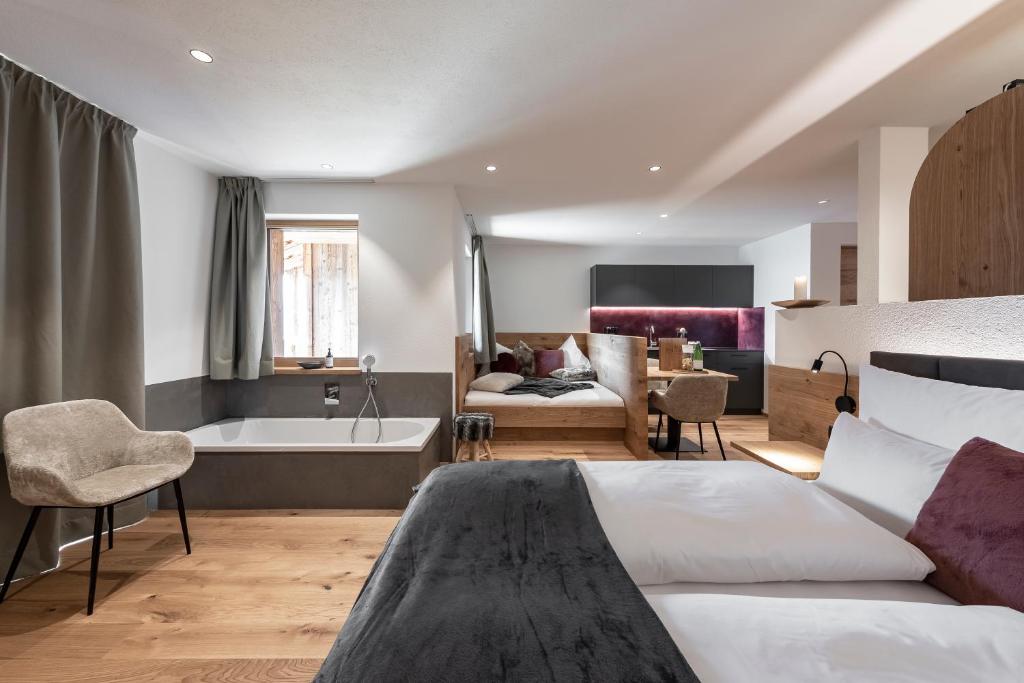 Posezení v ubytování DILIA Chalets & Apartments
