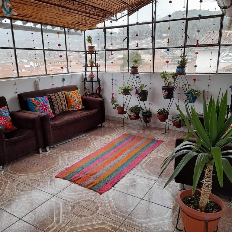 Un lugar para sentarse en Hostel mágico San Blas