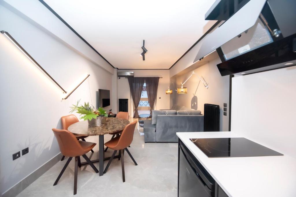 Kuchyň nebo kuchyňský kout v ubytování Luxury Premium Suite #1