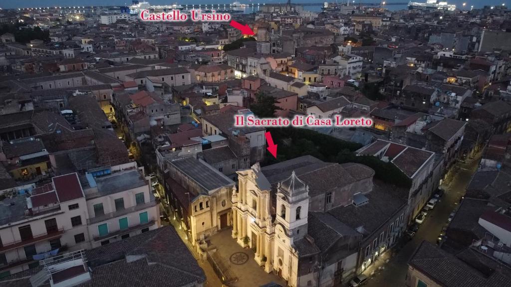 Letecký snímek ubytování il sacrato di casa loreto