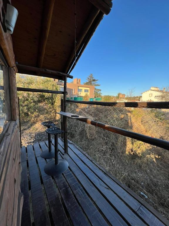 Balkón nebo terasa v ubytování Cabaña La Triada Pileta Privada Grupo Cabaña La Triada