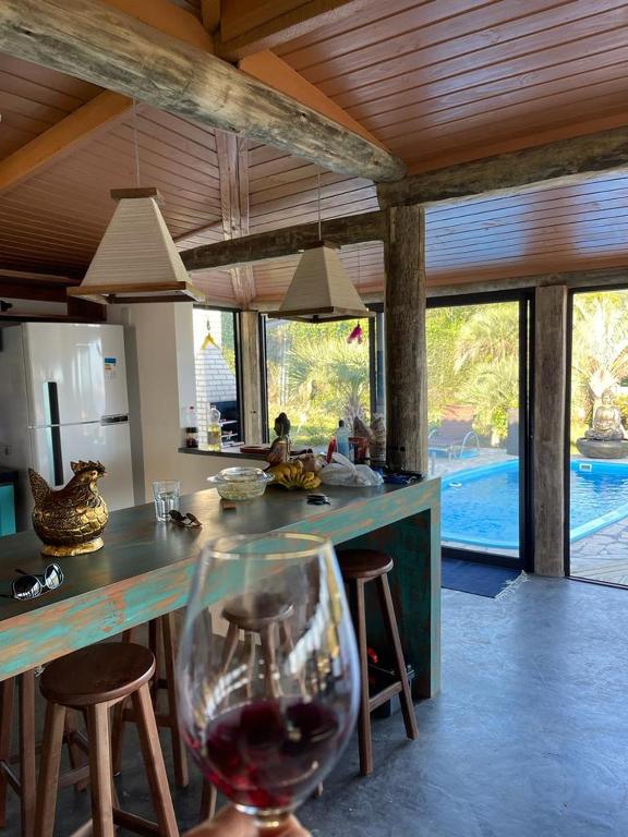 Villa Santorini Praia do Rosa com piscina e jacuzzi - Villa Avec Piscine Privée