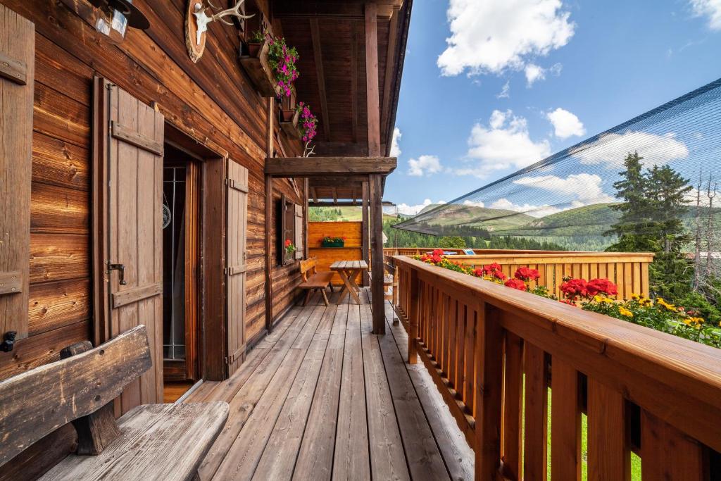 A balcony or terrace at Ferienhaus byveronika