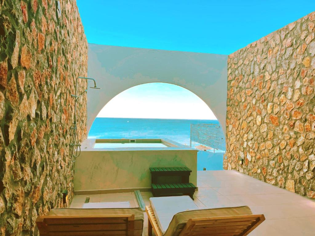 Posezení v ubytování Delfini Beach Hotel & Suites