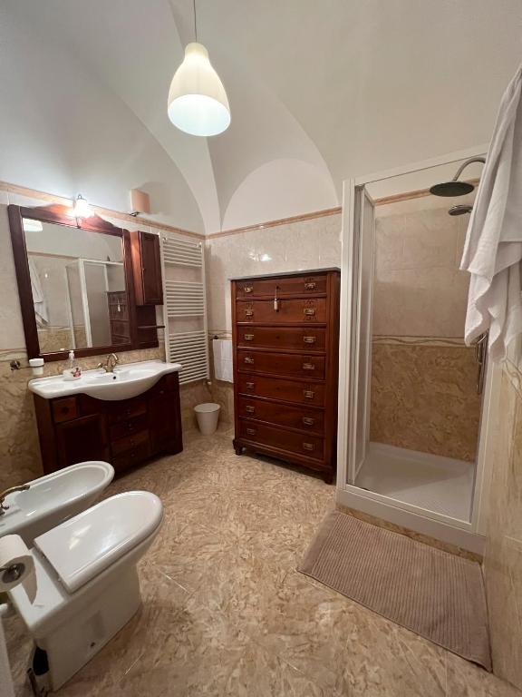 Koupelna v ubytování B&B Palazzo Lombardi