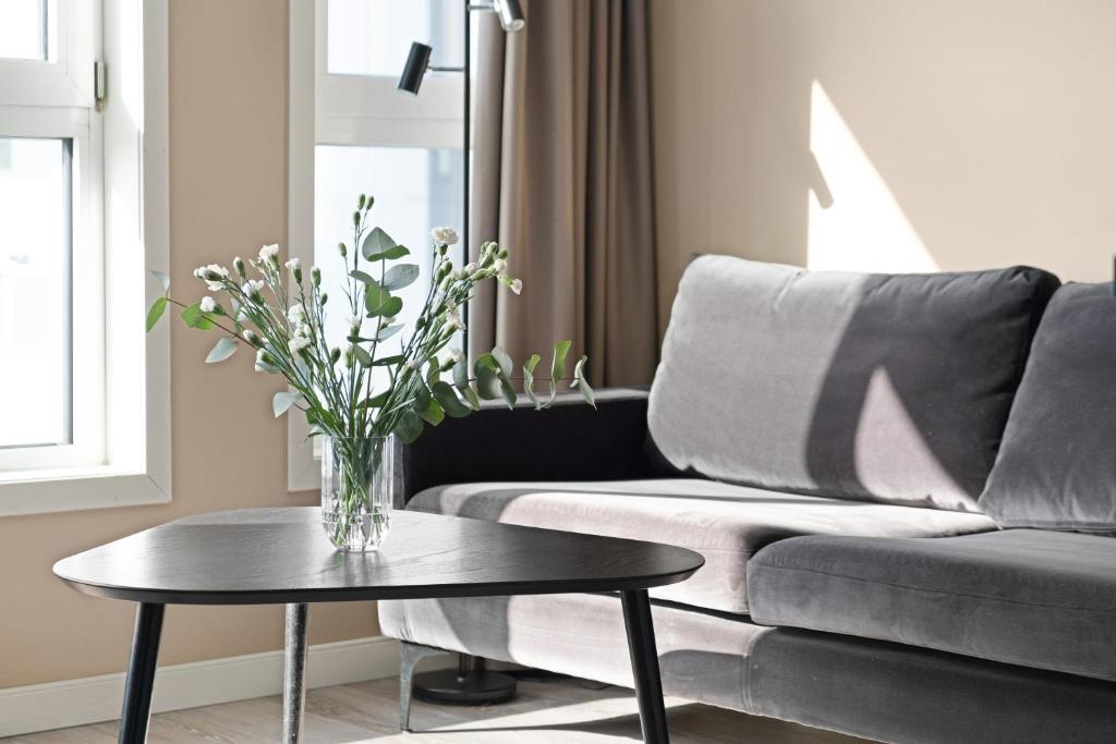 Posezení v ubytování Bjørvika Apartments - Sirkus Renaa