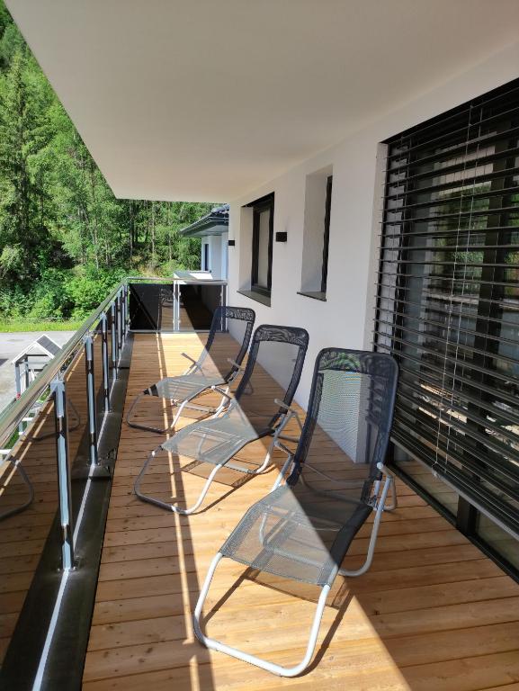 A balcony or terrace at Apart Katja