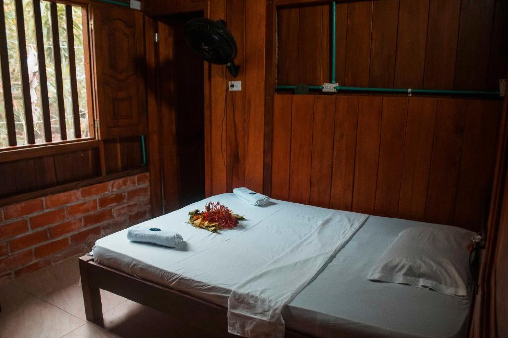 Letto o letti in una camera di Posada Hannany