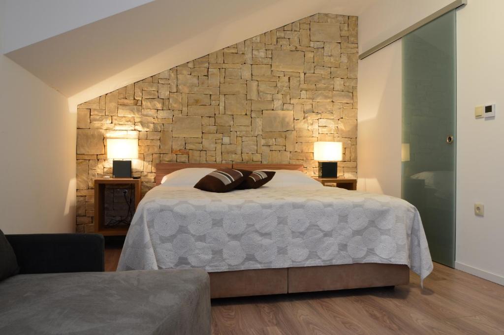 Posteľ alebo postele v izbe v ubytovaní Villa Lucica Trogir
