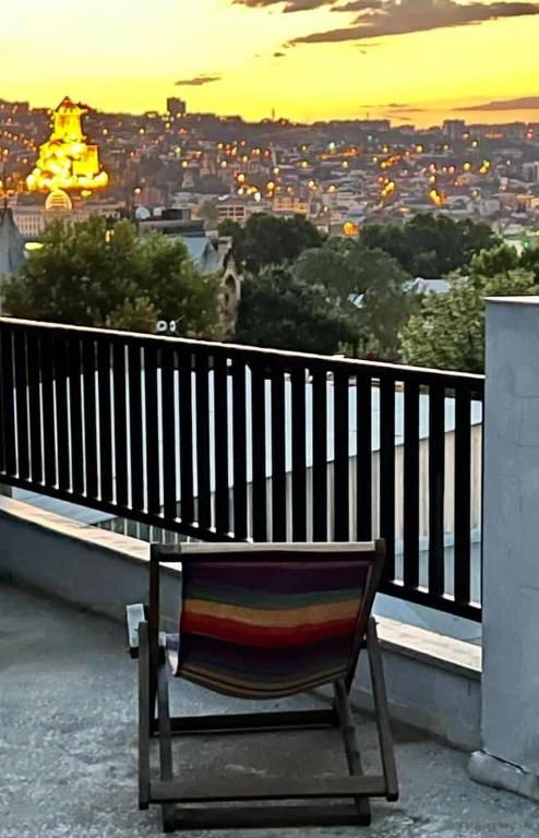Balkón nebo terasa v ubytování David Hotel - Ethno style