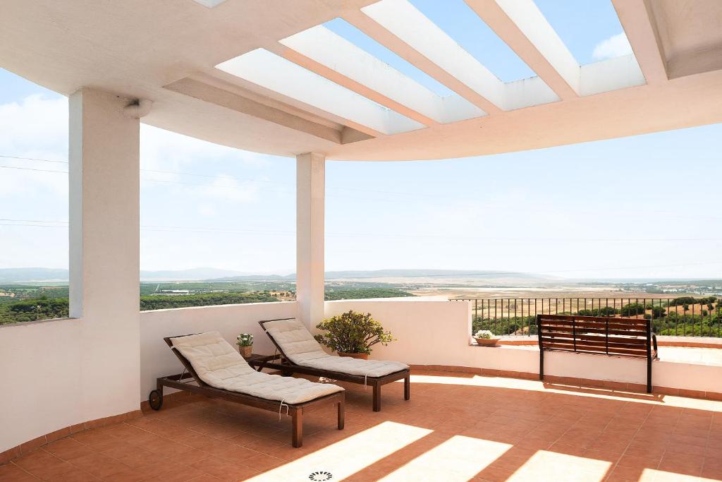 A balcony or terrace at Cobijadas75 Segur