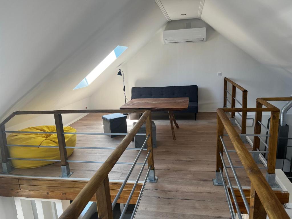 Posteľ alebo postele v izbe v ubytovaní Loft Pihenő és Wellness Ház