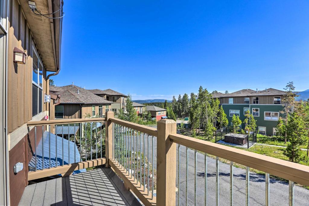 a view from the balcony of a house at Stunning Fraser Condo Less Than 8 Mi to Winter Park! in Fraser