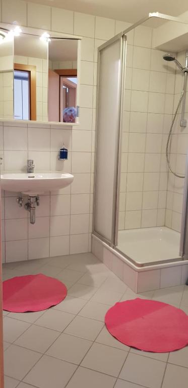 Koupelna v ubytování Ferienhaus Alfenz