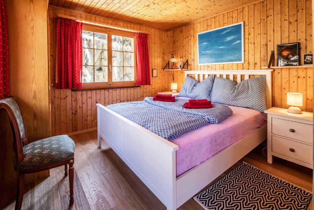 Postel nebo postele na pokoji v ubytování Chalet Annabelle