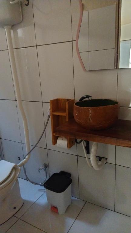 Um banheiro em Casa di Vó