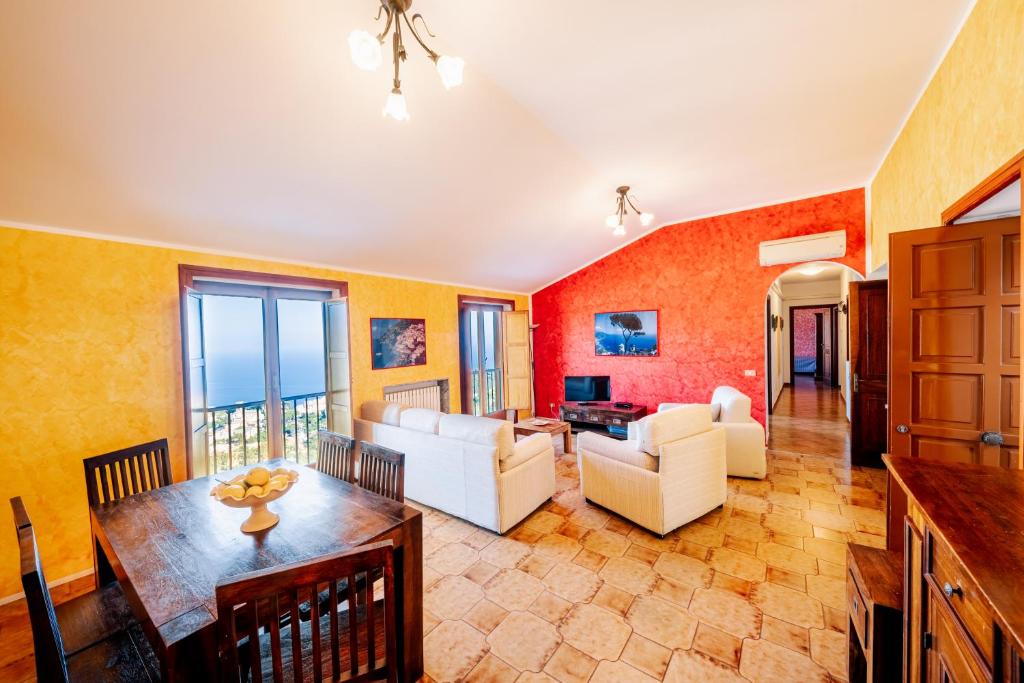 Χώρος καθιστικού στο Appartamento Ilaria in Villa Laura