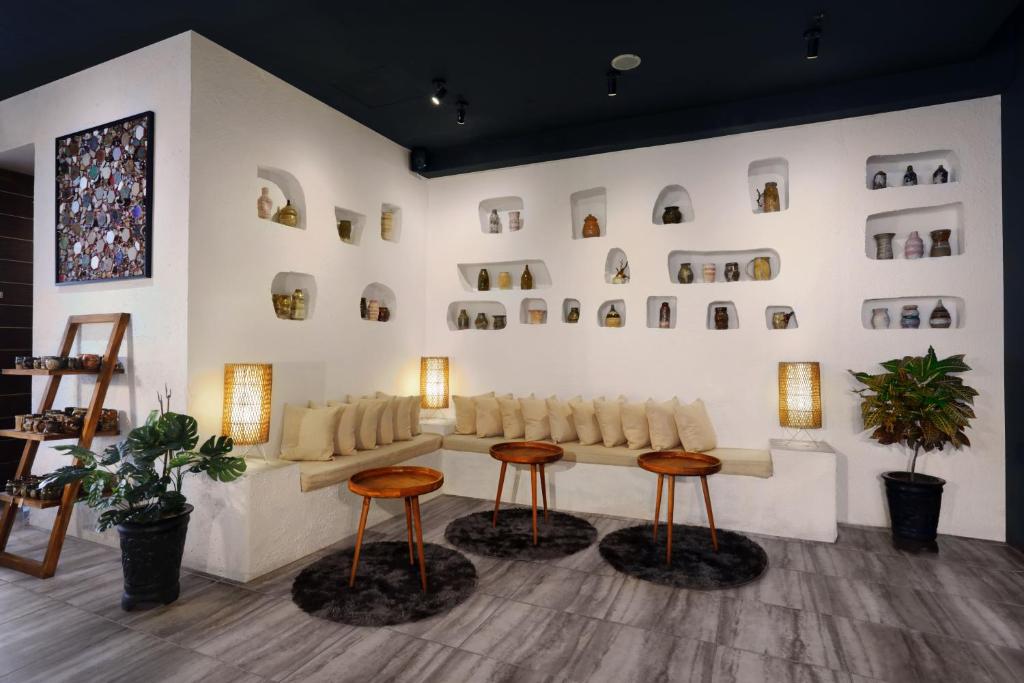 Posezení v ubytování Algoritma Hotel