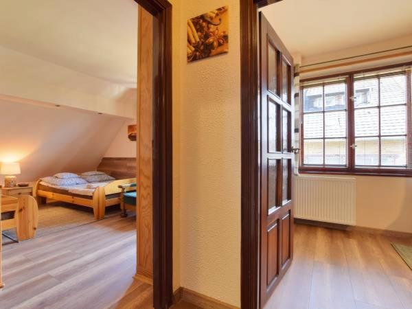 Posteľ alebo postele v izbe v ubytovaní Apartamenty i pokoje Domino Parking w cenie !